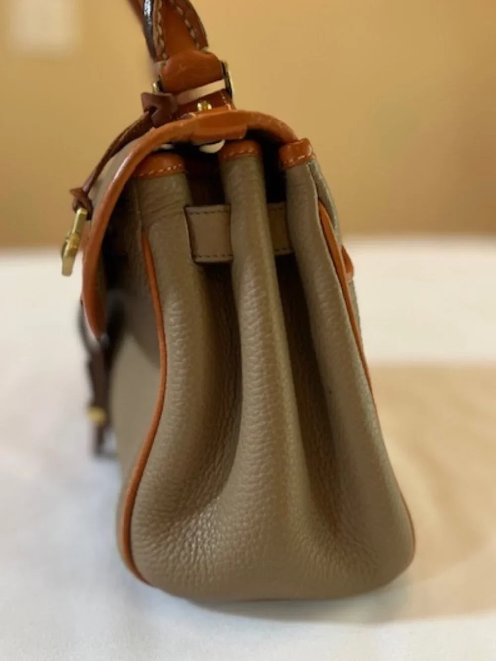 DOONEY & BOURKE | Taupe Essex Carrier Bag Top Handle-Vintage